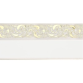 Карниз "Галант" с пов. (Жасмин) 2-х пол. 1,5м белый