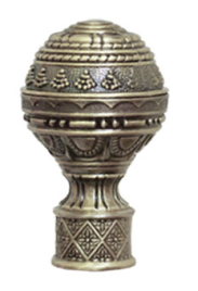 Наконечник d28 "Люксор" золото антик ( 2шт)