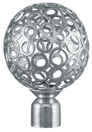 Наконечник d16 "Ажур" серебро глянец ( 2шт)