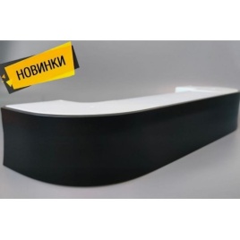 Карниз "Галант" с пов. (7см Классик) 3-х пол. 2,2м черный матовый
