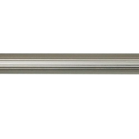 Карниз кованый ЛАЙТ (d28) 2-ряд. 3,6м (сост.) серебро глянец фото 1